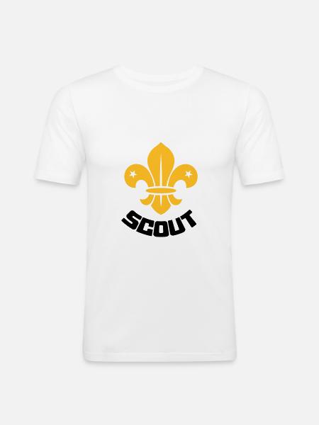 Scout - Scouting - Men's Slim Fit T-Shirt - white