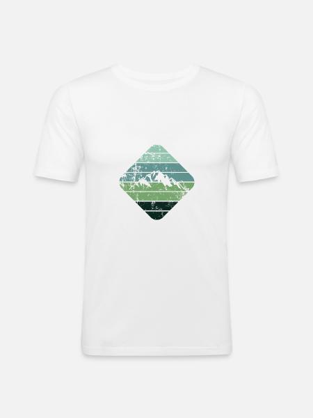Mountain - Men's Slim Fit T-Shirt - white