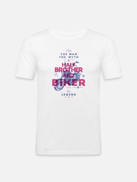Mythical Wheel of the Legend - Men's Slim Fit T-Shirt - white