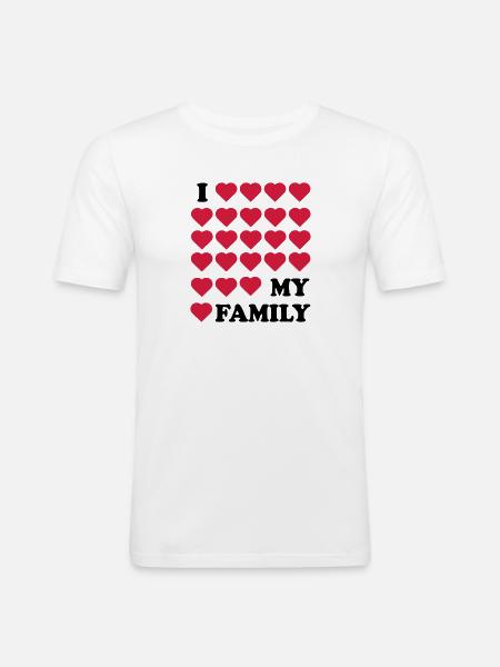 Family - Men's Slim Fit T-Shirt - white