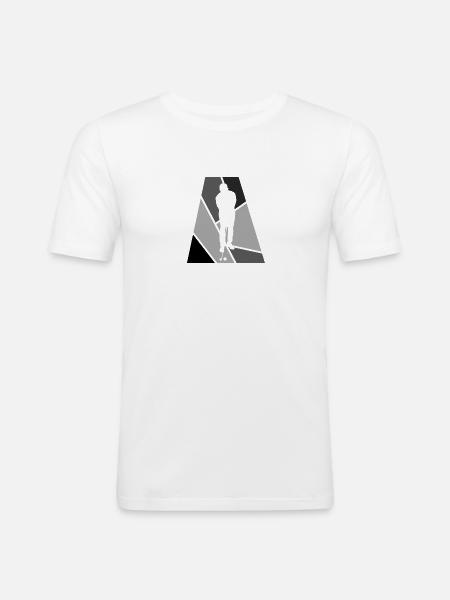Golfball Golfer Golfball - Männer Slim Fit T-Shirt - Weiß