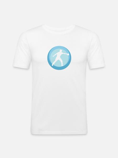 Bordtennisspillere Bordtennisbold - Herre Slim Fit T-Shirt - hvid
