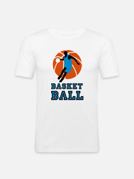 basketball_072011_p_3c - Men's Slim Fit T-Shirt - white