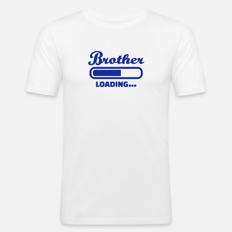 Bruder - Männer Slim Fit T-Shirt - Weiß