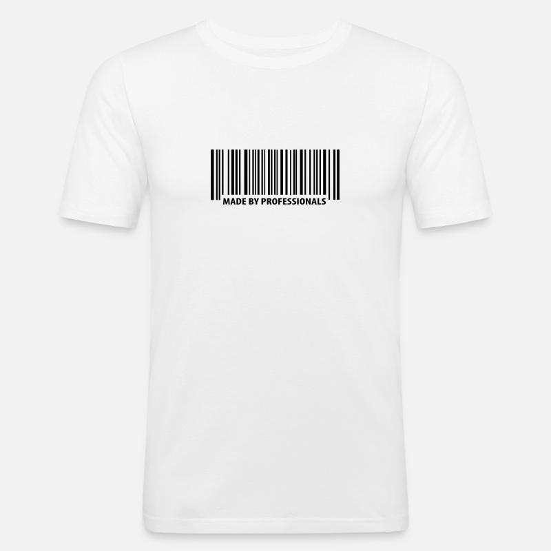 Made by Professionals - Männer Slim Fit T-Shirt - Weiß