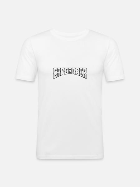 Caferacer - Männer Slim Fit T-Shirt - Weiß
