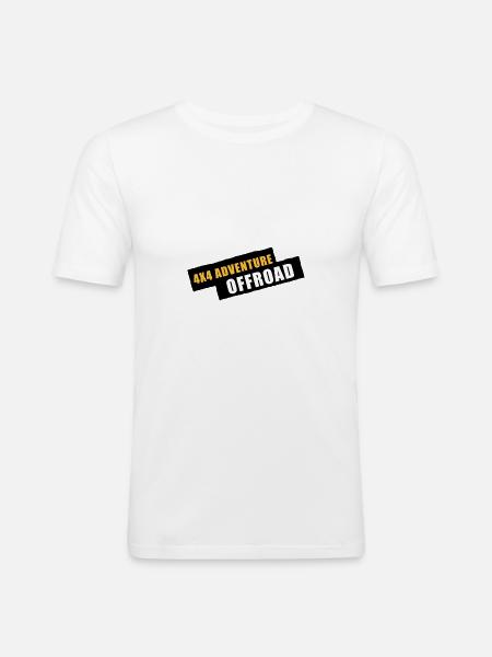 4x4 Adventure Offroad - Men's Slim Fit T-Shirt - white