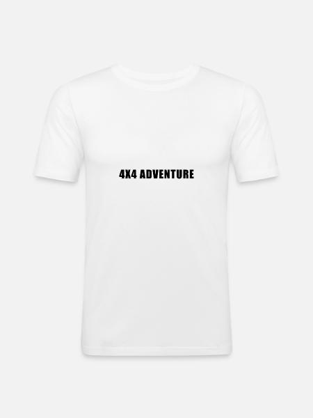 4x4 Adventure - Men's Slim Fit T-Shirt - white