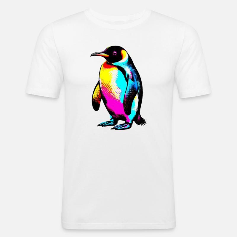 Pinguin - Männer Slim Fit T-Shirt - Weiß