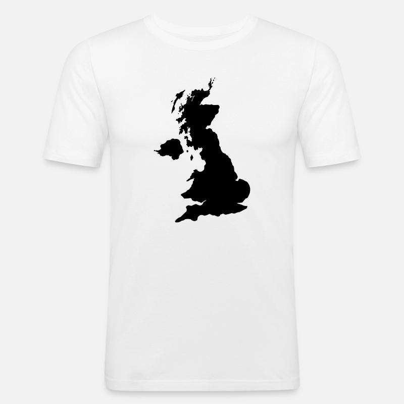 England - Herre Slim Fit T-Shirt - hvid