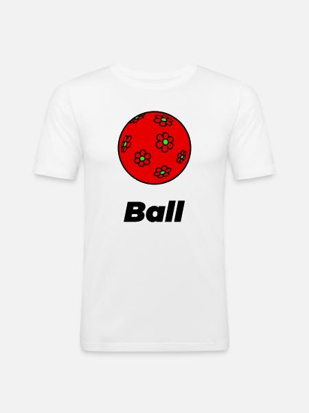 Ball - Men's Slim Fit T-Shirt - white