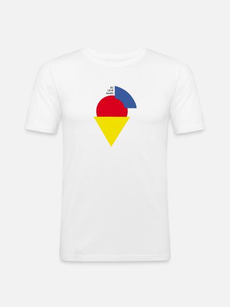 Ice always works - Men's Slim Fit T-Shirt - white