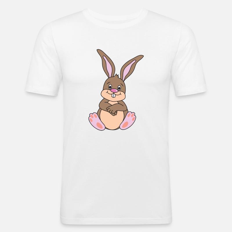 Easter motive Easter Easter bunny - Men's Slim Fit T-Shirt - white