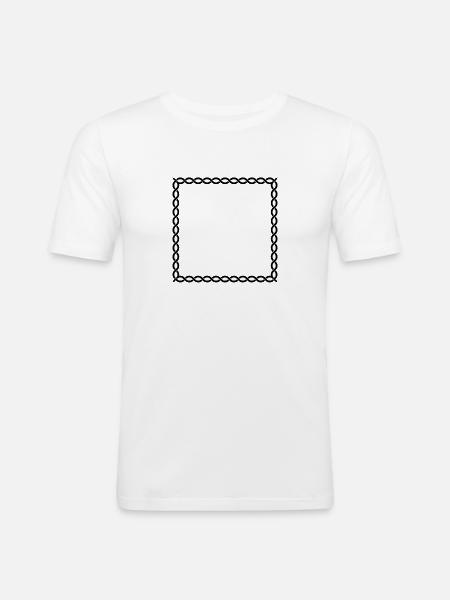 Frame Vikings - Men's Slim Fit T-Shirt - white