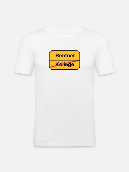 Pensionierung - Männer Slim Fit T-Shirt - Weiß
