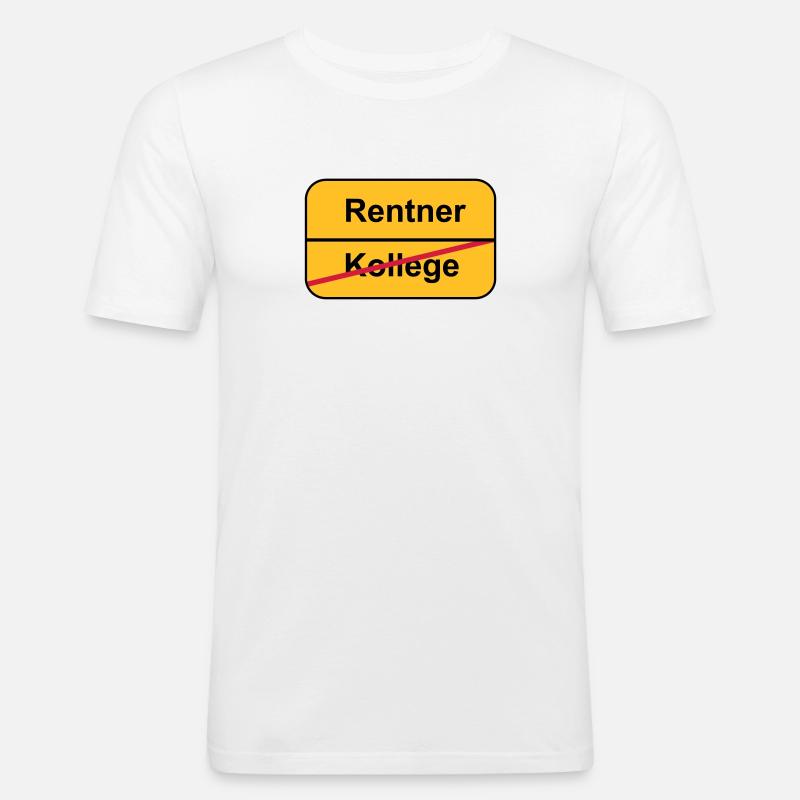 Pensionierung - Männer Slim Fit T-Shirt - Weiß