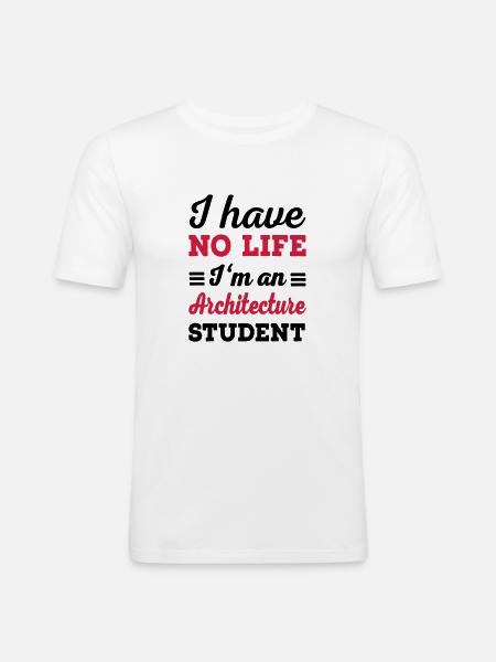 architecture - Men's Slim Fit T-Shirt - white