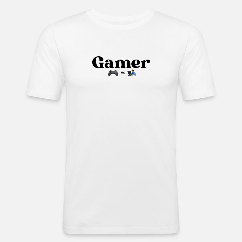 Controller VS PC - Men's Slim Fit T-Shirt - white