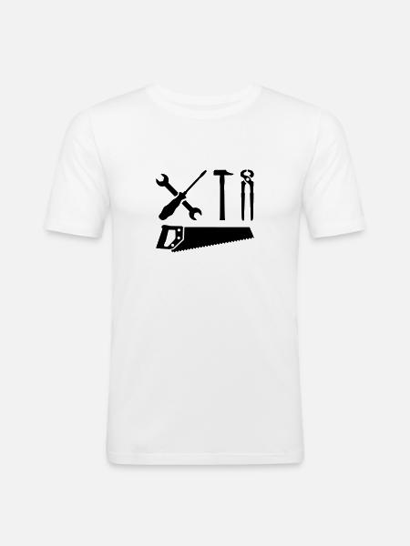 Tools - Men's Slim Fit T-Shirt - white