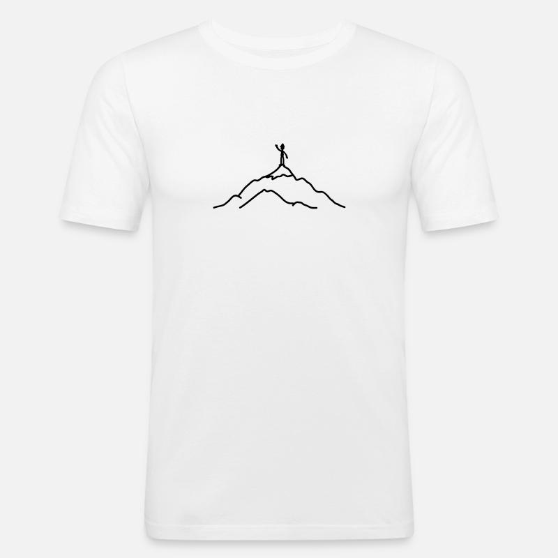 climber - Männer Slim Fit T-Shirt - Weiß