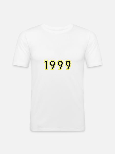 1999 Year Birthday - Men's Slim Fit T-Shirt - white