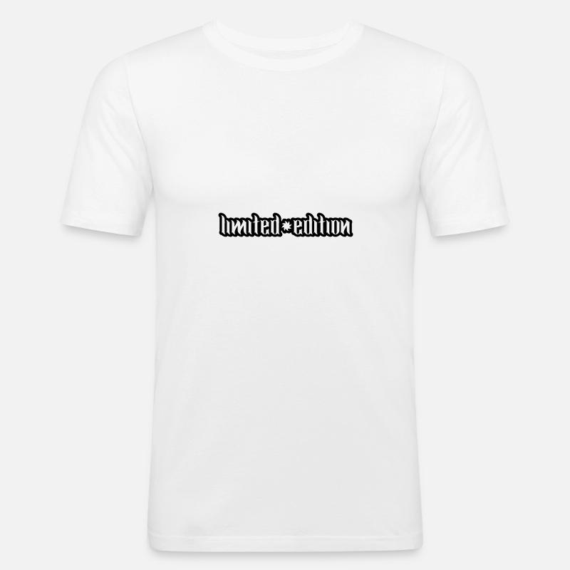Édition limitée - T-shirt près du corps Homme - blanc