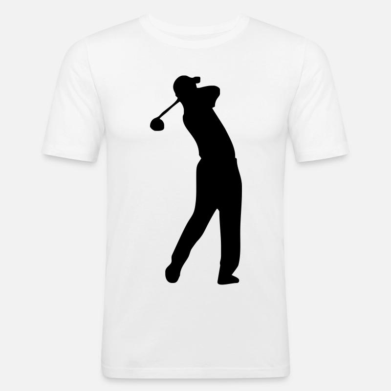 Golf - Männer Slim Fit T-Shirt - Weiß
