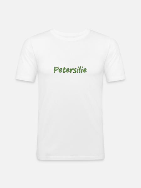 Petersilie - Männer Slim Fit T-Shirt - Weiß