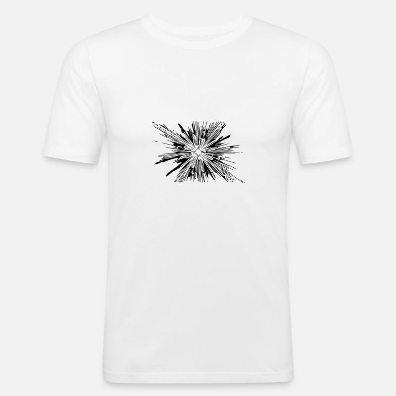 Vector Splash Explosion - Men's Slim Fit T-Shirt - white