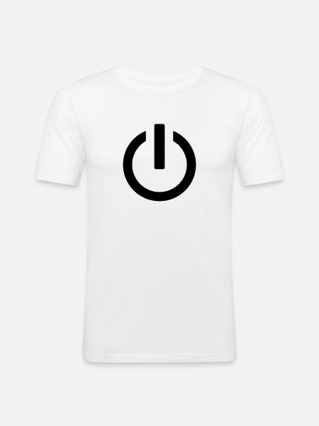 Power - Men's Slim Fit T-Shirt - white