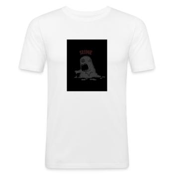 Funny Picture - Men's Slim Fit T-Shirt - white - Front - Nik (191cm)