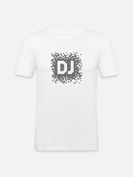 DJ Pixel - T-shirt près du corps Homme - blanc