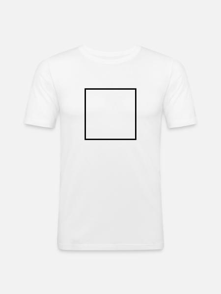 Math symbol - square - Men's Slim Fit T-Shirt - white