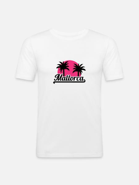 Majorque - T-shirt près du corps Homme - blanc