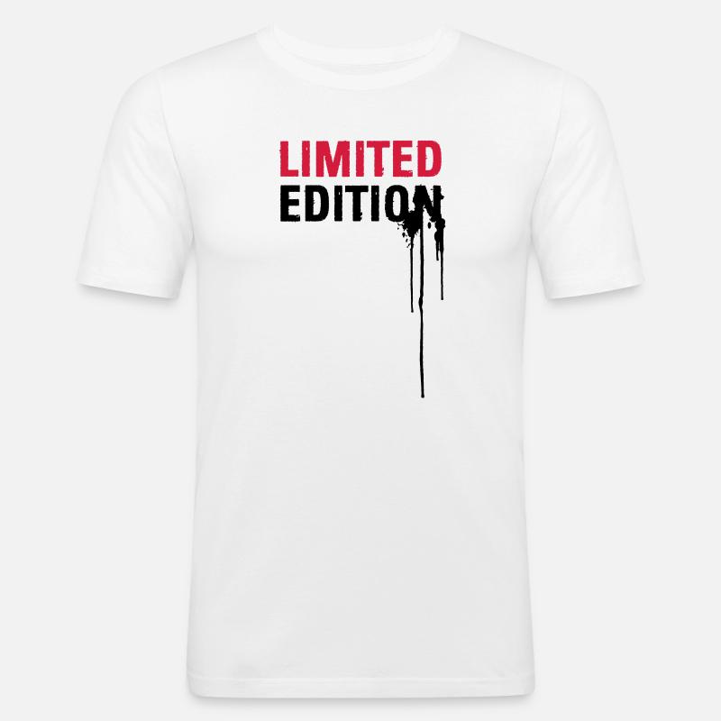 Limited Edition - Männer Slim Fit T-Shirt - Weiß