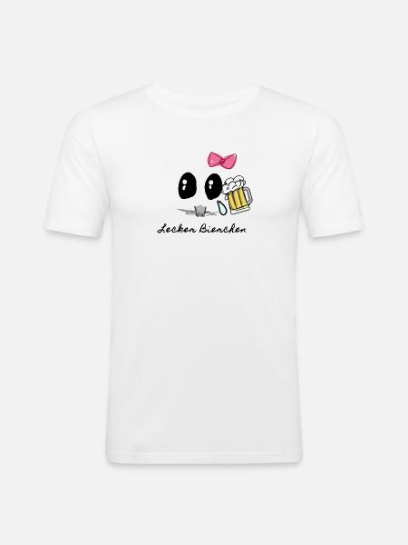Hamster, dwarf hamster, illustration,sad hamster - Men's Slim Fit T-Shirt - white