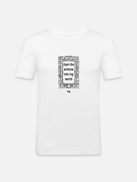 NK BRAND - Männer Slim Fit T-Shirt - Weiß
