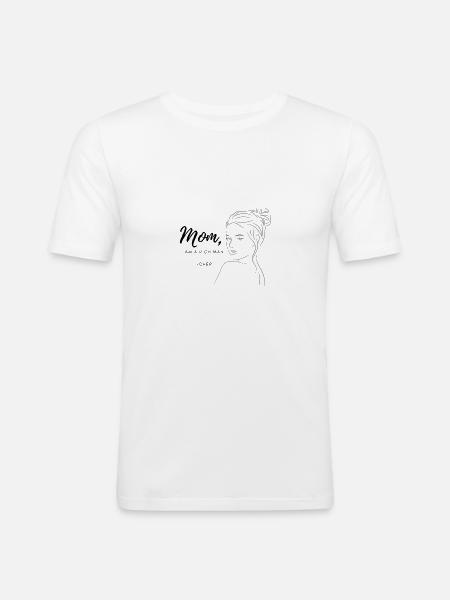 quotes cher - Männer Slim Fit T-Shirt - Weiß