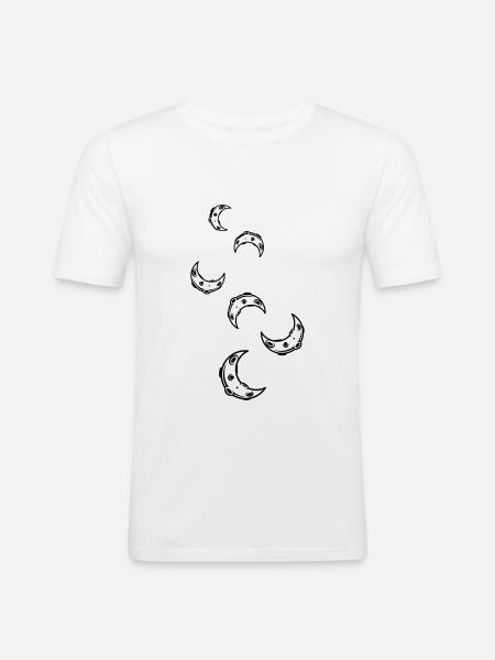 Moon icon icon - Men's Slim Fit T-Shirt - white