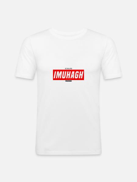 IMUHAGH - T-shirt près du corps Homme - blanc