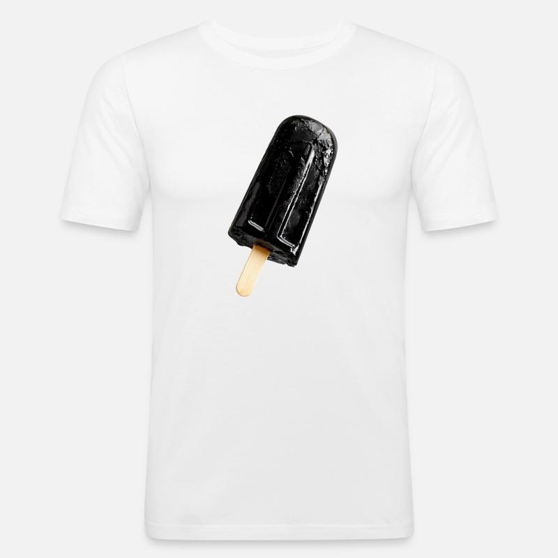 Eis am Stil schwarz - Männer Slim Fit T-Shirt - Weiß