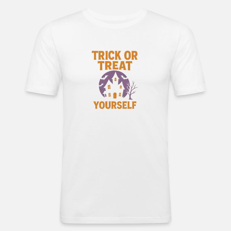 Süßes oder Saures selber - Männer Slim Fit T-Shirt - Weiß