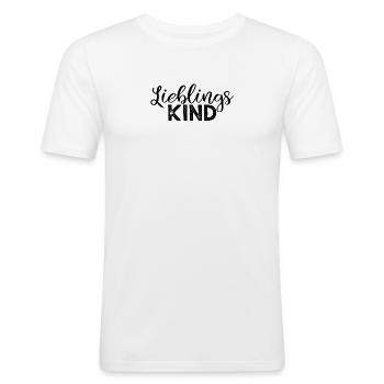 Favorite child - black - Men's Slim Fit T-Shirt - white - Front - Nik (191cm)