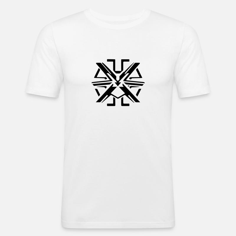 Malus - Männer Slim Fit T-Shirt - Weiß