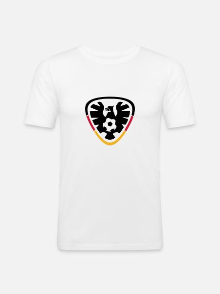 Germany Football Eagle - Men's Slim Fit T-Shirt - white