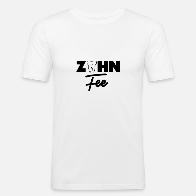 Zahnfee - Männer Slim Fit T-Shirt - Weiß