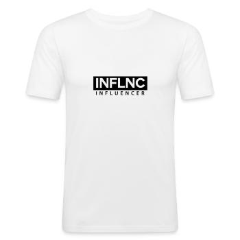 Inflnc - Influencers - Men's Slim Fit T-Shirt - white - Front - Nik (191cm)