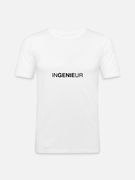 engineer 01 - Men's Slim Fit T-Shirt - white