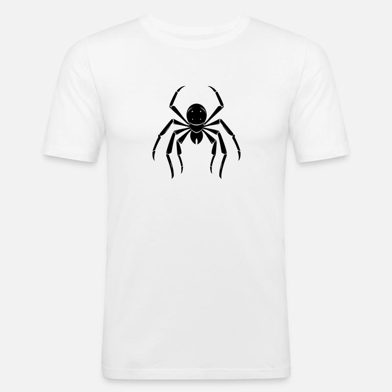 Spinnen - Männer Slim Fit T-Shirt - Weiß