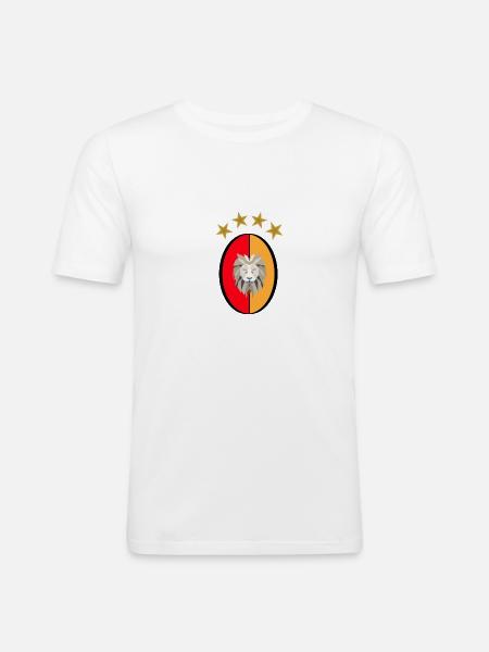 GS - Gala - Aslan - Leo - Men's Slim Fit T-Shirt - white